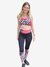Calza Larga Combinada Negra con Fire Print - LEMUR FIT