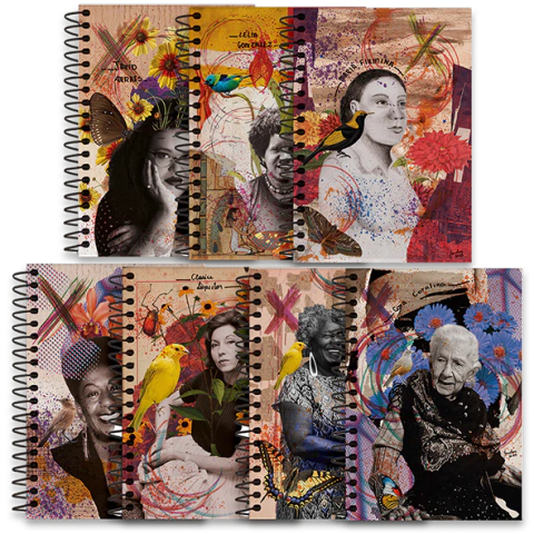 Kit 7 Cadernos de anotações - Autoras Brasileiras - comprar online
