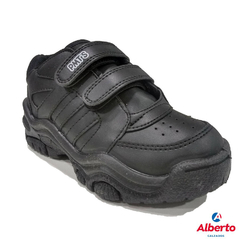 ZAPATILLAS COLEGIALES PLUMITAS 2076 NEGRO (con abrojo)