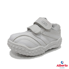 ZAPATILLAS COLEGIALES PLUMITAS 8003 blanco (con abrojo)