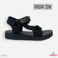SANDALIAS URBAN COW TANGER NEGRO