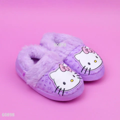 PANTUFLAS FOOTY HELLO KITTY MORADO en internet
