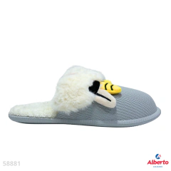 PANTUFLAS MEEK 627 CABRITA PLATA