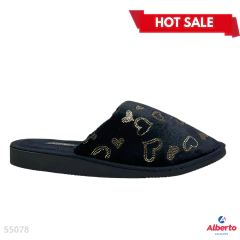 PANTUFLAS BETAR NEGRO CORAZON