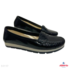 MOCASIN GATO MOLINA 620 CHAROL/NEG - comprar online