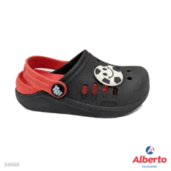 GOMONES MEEK CROCS 2202 NEGRO/ROJO