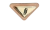 Plaquinha Metálica Triangular 4x2 cm com Moldura- 10 Unidades CONSULTAR PRAZO DE PRODUÇÃO na internet