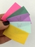 Etiqueta Emborrachada 5x2,5 cm - 10 unidades - todas da mesma cor