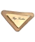 Plaquinha Metálica Triangular 4x2 cm com Moldura- 10 Unidades CONSULTAR PRAZO DE PRODUÇÃO - Oficina Bdq