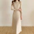 Vestido Midi Tricot Gola Alta Com Manga Longa DC 5066 na internet