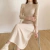 Vestido Midi Tricot Gola Alta Com Manga Longa DC 5066 - loja online