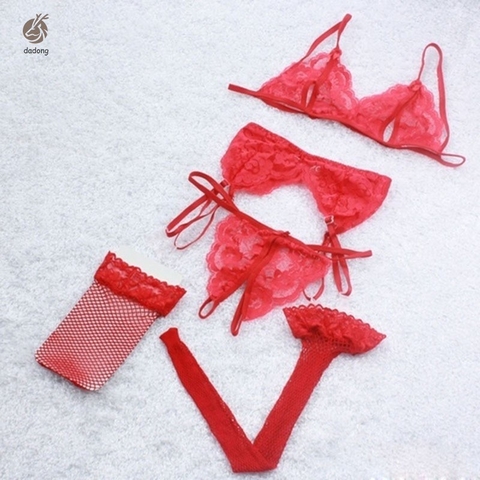 Conjunto de Quatro Peças Lingerie Ref 2432