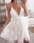 Vestido Bordado de Renda Branco Ref 2708