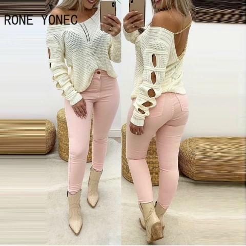 Blusa Tricô com correntes Ref 0688