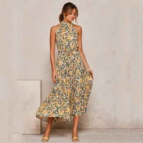 Vestido Longo Poá Ref 2046 na internet