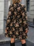 Vestido Manga Longa Estampado Ref 954 - Divino Charme