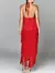 Vestido de camadas com franjas e decote cruzado DC 5154 - comprar online