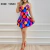 Vestido alcinha azul poá Ref 0527 - comprar online