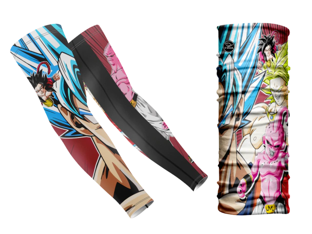 Conjunto Cuello & Mangas Térmicas Dragon Ball