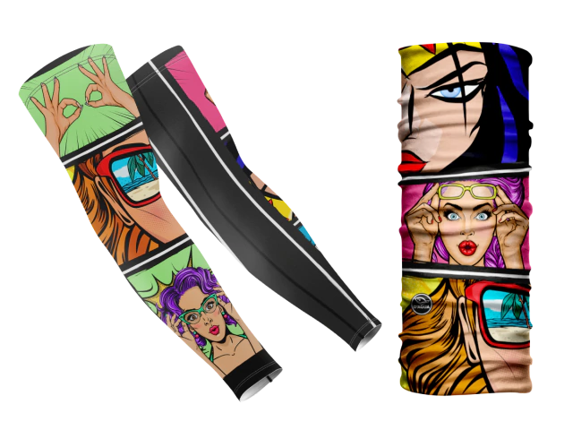 Conjunto Cuello & Mangas Térmicas Pop Art