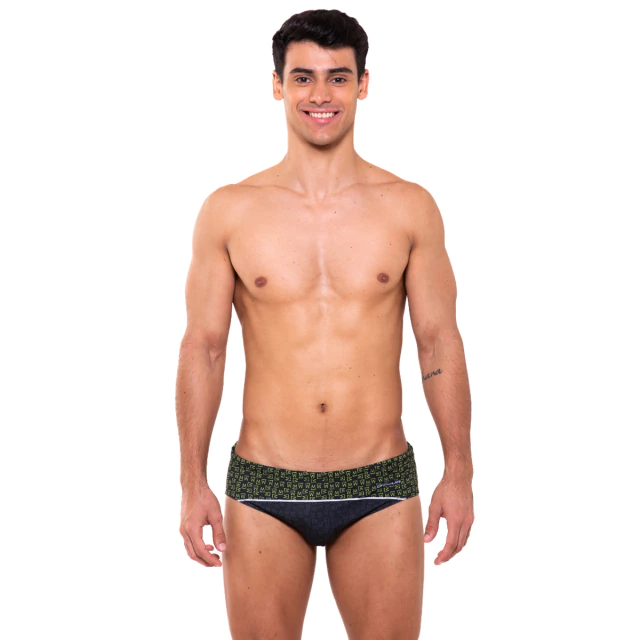 Sunga Slip Natacion PIXEL VERDE - CAMBIO DE TEMPORADA