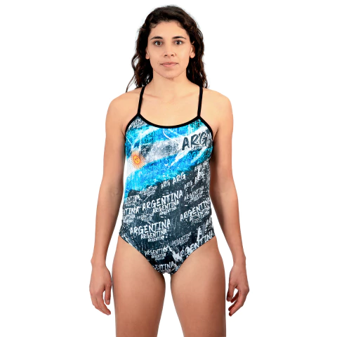 Malla Enteriza E-426 ARGENTINA GRIS - comprar online