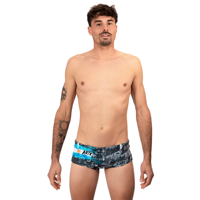 Sunga Ancha Natacion ARGENTINA GRIS - CAMBIO DE TEMPORADA