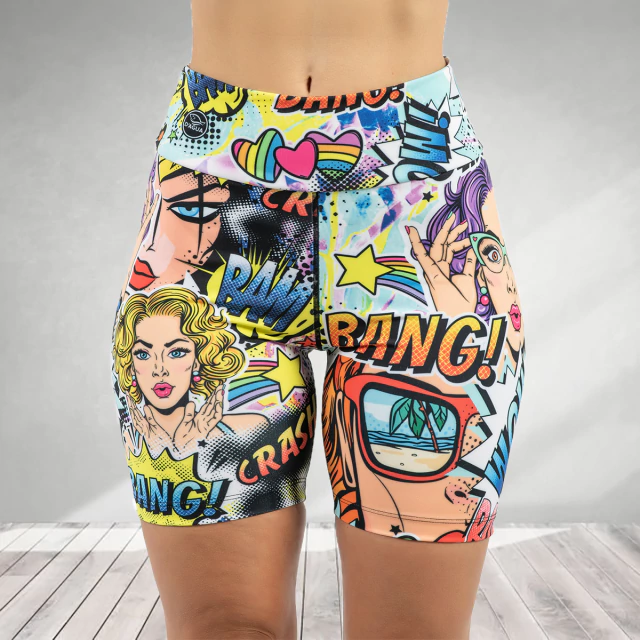 Calza Biker Mujer BK-806 "POP ART I" — imagen 4