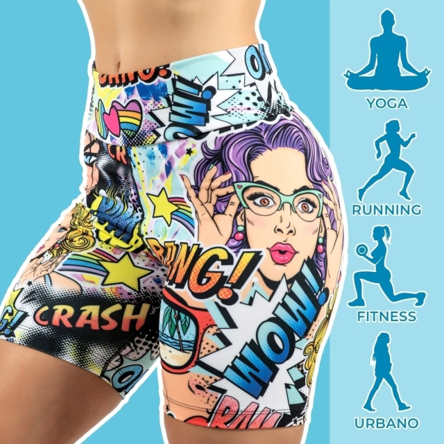 Calza Biker Mujer BK-806 "POP ART I" — imagen 5