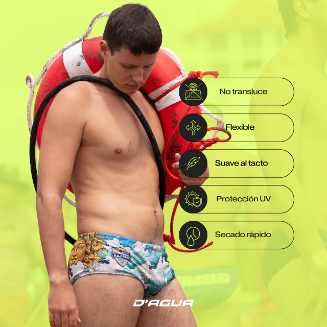 Sunga Ancha Natacion TRISKEL NEGRO — imagen 9