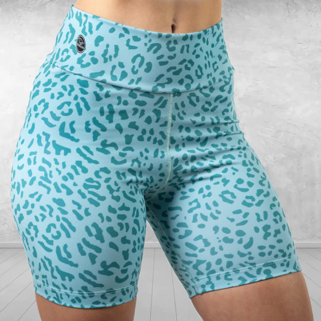 Calza Biker Mujer LEOPARDO CELESTE - CAMBIO DE TEMPORADA — imagen 5