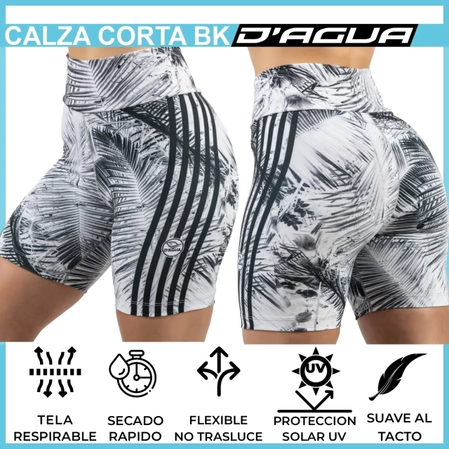 Calza Biker Mujer BK-801 "BLACK AND WHITE" — imagen 8