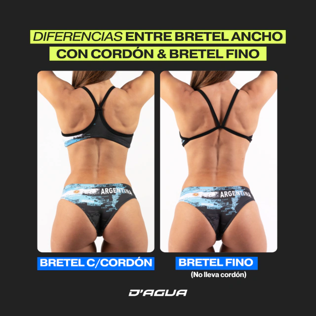 Malla Dos Piezas Natacion Top con Cordon LEOPARDO VERDE AGUA - CAMBIO DE TEMPORADA — imagen 6