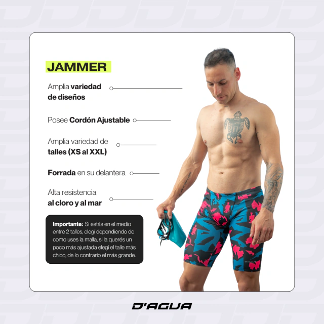 Malla Jammer Natacion CAMO FUSION I — imagen 3