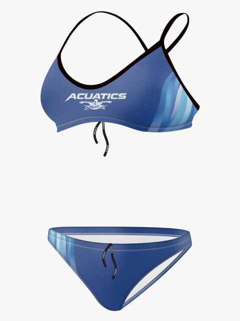 MALLA PERSONALIZADA - DOS PIEZAS (Top c/cordón) - ACUATICS (modelo 2)