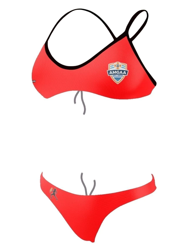 MALLA PERSONALIZADA - DOS PIEZAS (Top c/cordón) - AMGAA (Avellaneda)