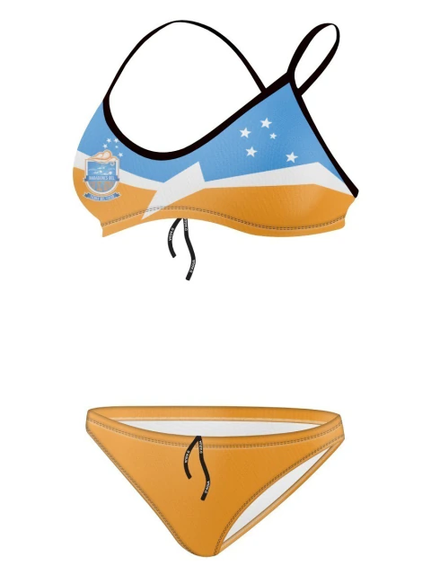 MALLA PERSONALIZADA - DOS PIEZAS (Top c/cordón) - NADADORES DEL FIN DEL MUNDO