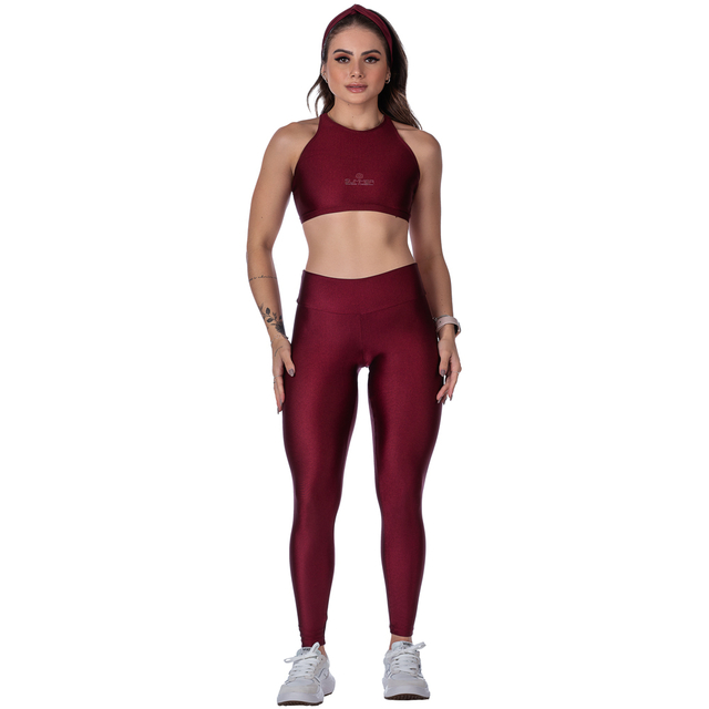 Conjunto Fitness de Alta Performance Bordô - A Escolha Perfeita - comprar online