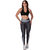 Top Fitness Frente Única com Decote Estiloso e Bojo RemovÍvel Preto - Elegância no Treino - loja online