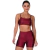 Short Curto Fitness Cirrê Com Bolso Bordô - loja online
