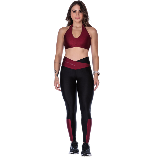 Conjunto Fitness Bordô – Conforto, Estilo e Elegância no Treino - comprar online