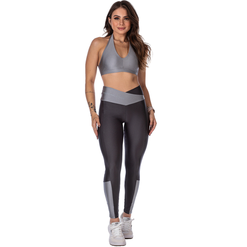 Conjunto Fitness Cinza – Conforto, Estilo e Elegância no Treino - comprar online