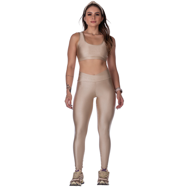 Conjunto Fitness Bege - Conforto e Performance para Atividades Intensas - comprar online