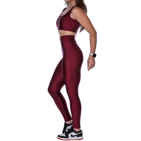 Conjunto Fitness de Alta Sustentação Bordô - Conforto e Tecnologia - Summer Soul