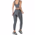 Conjunto Fitness Cirrê Top e Calça Cinza - comprar online