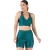 Short Curto Fitness Verde em Cirrê Cós Alto com Bolso para Treinos Confortáveis - Summer Soul