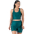 Short Curto Fitness em Cirrê Verde Cós Alto Conforto e Estilo para seus Treinos - Summer Soul