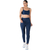 Imagem do Legging Fitness Azul Cirrê Cós Alto para Treino