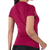Blusa Fitness Manga Curta Decote V Pink em Tecido NewTrip - comprar online