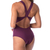 Maiô Com Bojo Frente Única Franzido Roxo - comprar online